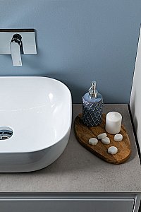 Раковина накладная Aquanet Lake-1 50 211286 белая купить в интернет-магазине Sanbest