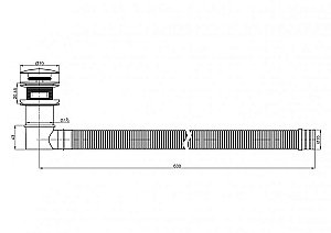 Слив-перелив для ванны BelBagno BB39-OVF-NERO черный матовый купить в интернет-магазине сантехники Sanbest