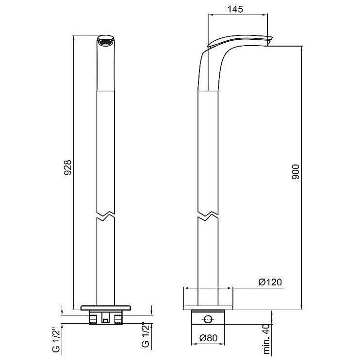 Смеситель для раковины Webert Aria AI832301015 купить в интернет-магазине сантехники Sanbest