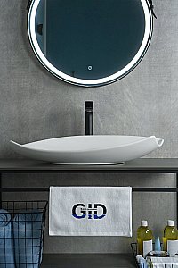 Раковина накладная Gid Creativo 74 N9178 51171 белая купить в интернет-магазине Sanbest