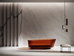 Ванна Abber Kristall AT9706Opal 170x80 коричневая прозрачная купить в интернет-магазине Sanbest