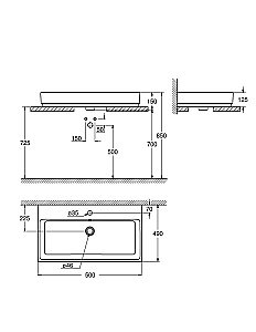 Раковина Grohe Cube Ceramic 50 3947800H белая купить в интернет-магазине Sanbest