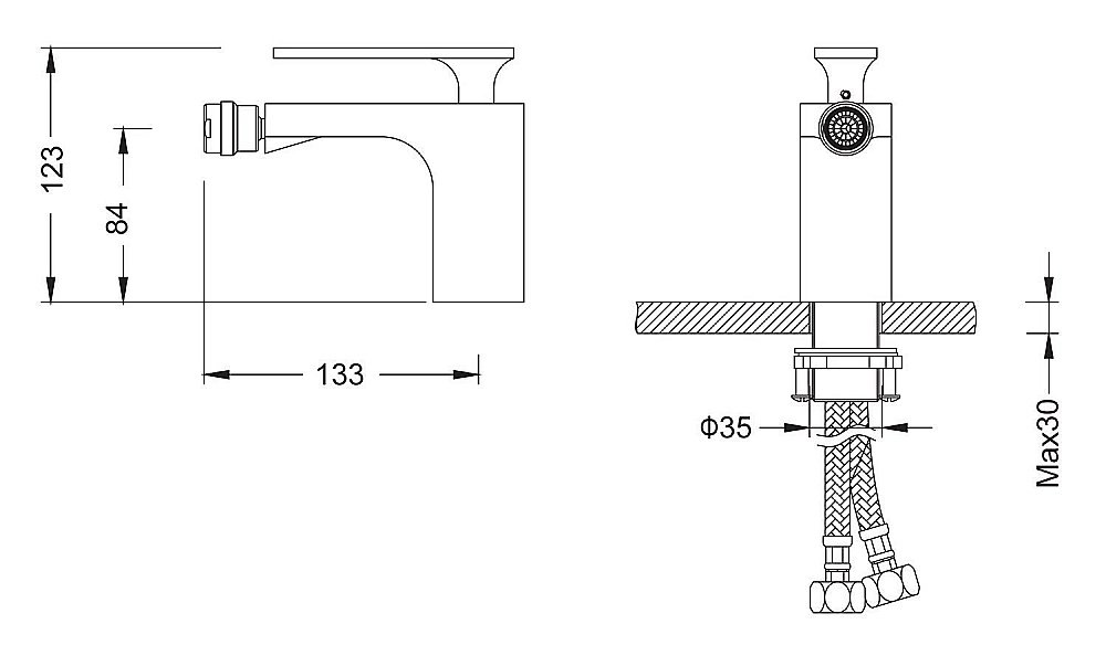 Смеситель для биде Timo Torne 4362/00-16F купить в интернет-магазине сантехники Sanbest