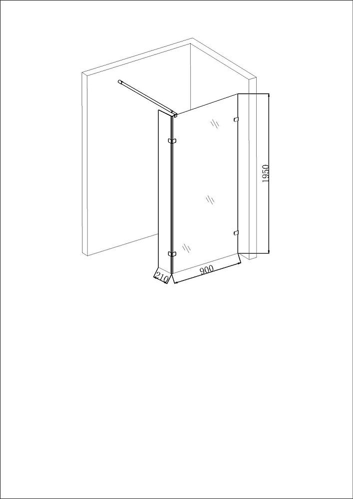 Душевое ограждение Niagara Nova NG-662-90 90х195 купить в интернет-магазине Sanbest