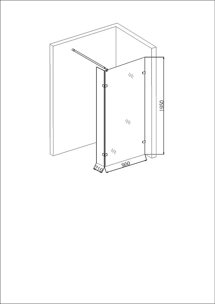 Душевое ограждение Niagara Nova NG-662-90 90х195 купить в интернет-магазине Sanbest