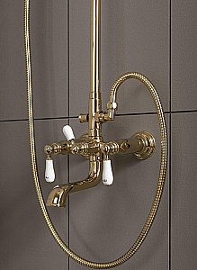 Душевая система Bravat ART F65193BAF-A2-RUS золото купить в интернет-магазине сантехники Sanbest