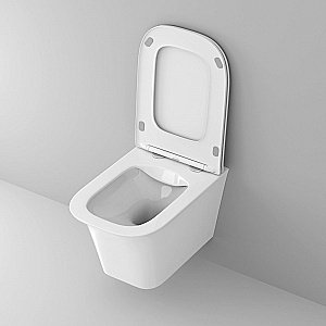 Унитаз подвесной Grossman Classic GR-4463S безободковый, с крышкой микролифт, белый купить в интернет-магазине Sanbest