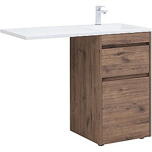 Тумба с раковиной Aquanet Токио 48 333647 дуб веллингтон для ванной в интернет-магазине Sanbest