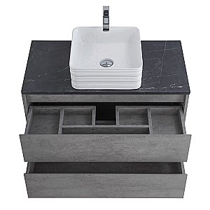 Тумба с раковиной и столешницей BelBagno KRAFT 90 Cemento Grigio для ванной в интернет-магазине Sanbest