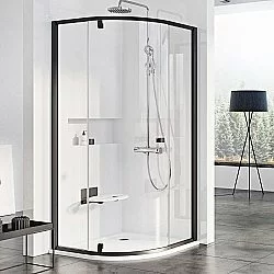 Душевой уголок Ravak PIVOT PSKK3 80x80 черный/Transparent купить в интернет-магазине Sanbest