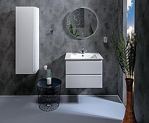 Тумба с раковиной Armadi Art Capolda 65 белая с белой ручкой для ванной в интернет-магазине Sanbest