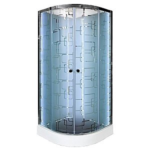 Душевая кабина DTO ЕМ1580 N LED с гидромассажем 80х80 купить в интернет-магазине Sanbest