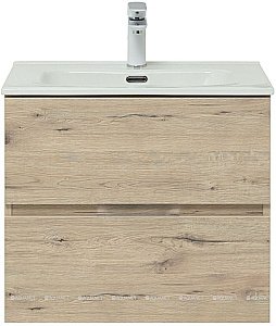 Тумба с раковиной Aquanet Алвита New 277513 60 дуб веллингтон для ванной в интернет-магазине Sanbest