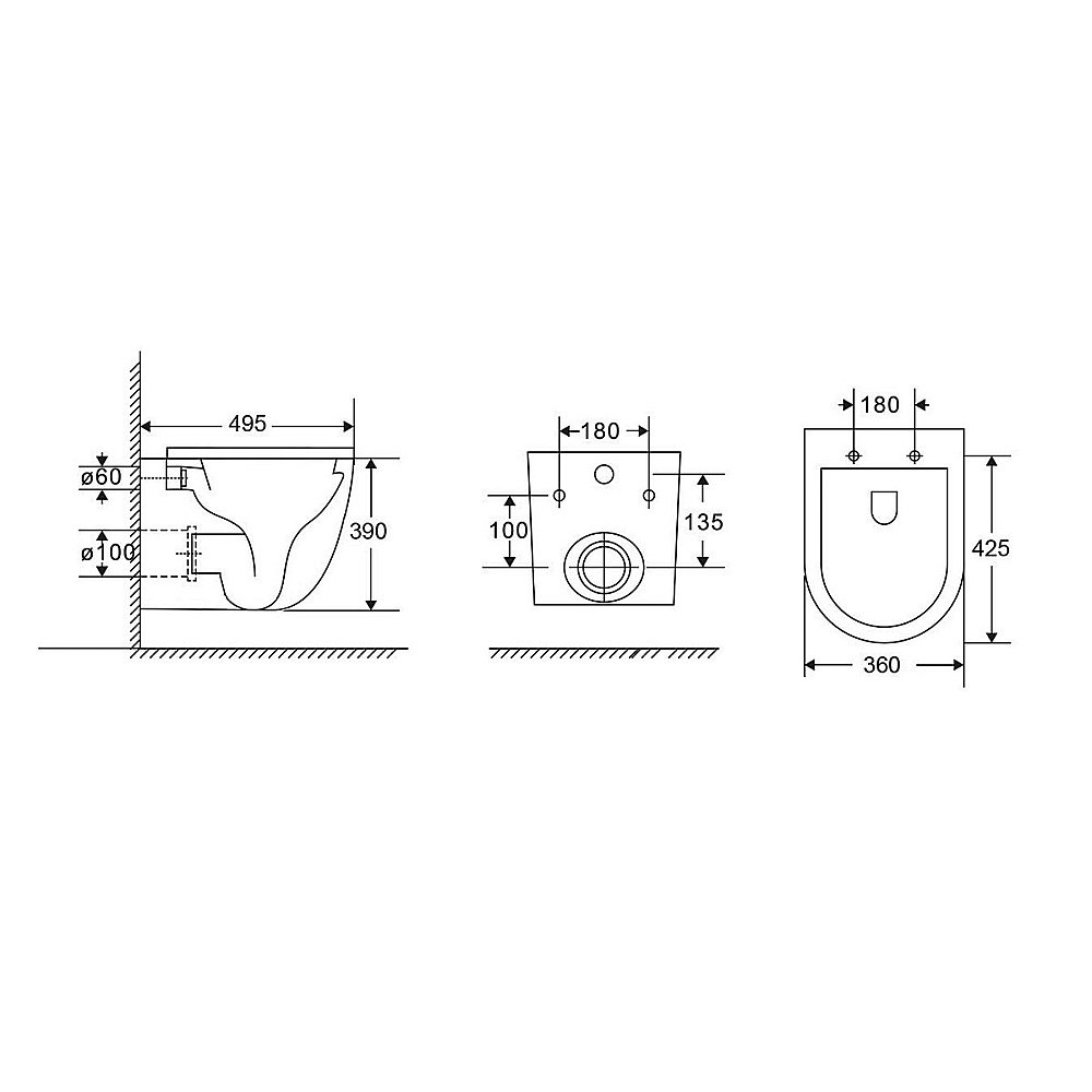 Унитаз Vincea Bien VT1-51T безободковый, смыв торнадо, с крышкой микролифт, белый купить в интернет-магазине Sanbest