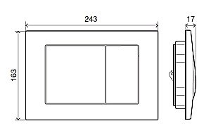 Кнопка для инсталляции Migliore METAL DUAL ML.PLC-27.051.DO золото купить в интернет-магазине сантехники Sanbest
