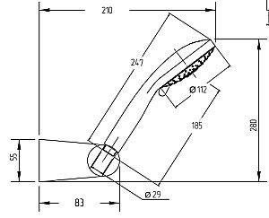 Душевая лейка Migliore Grazia 29688 хром купить в интернет-магазине сантехники Sanbest