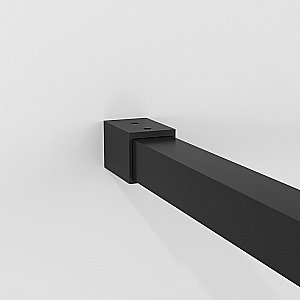 Душевое ограждение Niagara Nova NG-686-10BLACK 100 прозрачное с рисунком/профиль черный матовый купить в интернет-магазине Sanbest