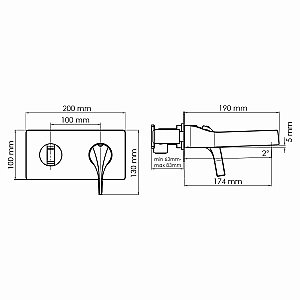 Смеситель для раковины WasserKRAFT Sauer 7130 золото купить в интернет-магазине сантехники Sanbest