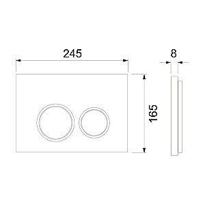 Инсталляция для унитаза TECE Spring S955103 кнопка белая купить в интернет-магазине сантехники Sanbest