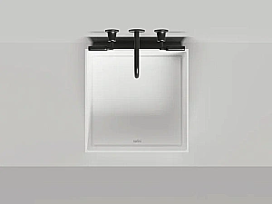 Раковина накладная Salini ARMONIA SQUARE 02 S-Sense 130512G 45 белая купить в интернет-магазине Sanbest