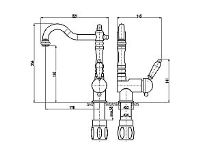 Смеситель для кухни Rav-Slezak LABE L508.5/8 купить в интернет-магазине сантехники Sanbest