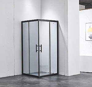 Душевой уголок Timo Imwei 90х90 YL-9002B стекло прозрачное/профиль черный матовый купить в интернет-магазине Sanbest
