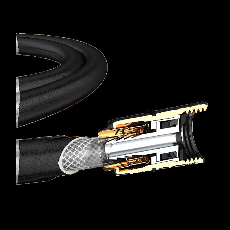 Душевой шланг Elghansa Shower hose SH082-Black черный купить в интернет-магазине сантехники Sanbest