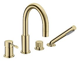 Смеситель для ванны Boheme UNO 460-MG матовое золото купить в интернет-магазине сантехники Sanbest