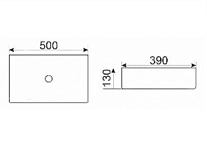 Раковина накладная Ceramalux MNC 50 190 белый мрамор купить в интернет-магазине Sanbest