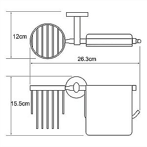 Держатель туалетной бумаги и стакан WasserKRAFT Rhein К-6259 купить в интернет-магазине сантехники Sanbest