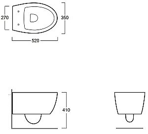 Унитаз подвесной SIMAS Lft Spazio LFT18 antracite matt безободковый, антрацит матовый купить в интернет-магазине Sanbest