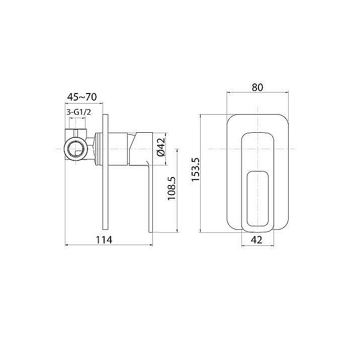 Смеситель для душа Iddis Slide SLIBL00i66 купить в интернет-магазине сантехники Sanbest