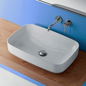 Раковина накладная Kerasan Tribeca 60 514101 белая купить в интернет-магазине Sanbest