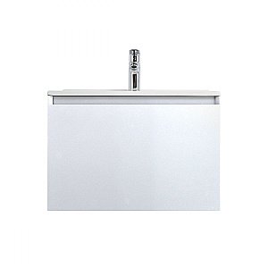 Тумба с раковиной Art&Max AM-Latina-600-1C-SO-BM/AM7117-60 Белый матовый для ванной в интернет-магазине Sanbest