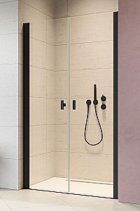 Душевая дверь Radaway Nes 8 Black DWD I 105 60+45 стекло прозрачное/профиль черный матовый купить в интернет-магазине Sanbest