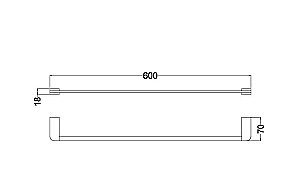 Полотенцедержатель Schein Allom 22811 хром купить в интернет-магазине сантехники Sanbest