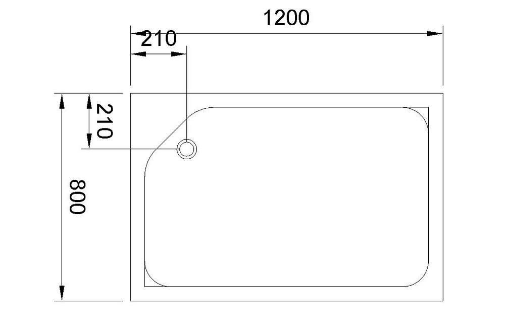 Душевой поддон Royal Bath HP 120х80 купить в интернет-магазине Sanbest