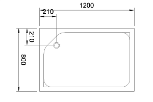 Душевой поддон Royal Bath HP 120х80 купить в интернет-магазине Sanbest