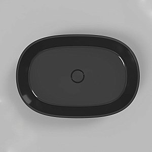 Раковина накладная WhiteCross Opal 56 0709.056038.101 черная купить в интернет-магазине Sanbest