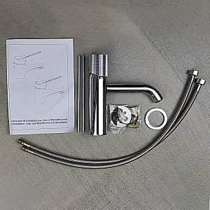 Смеситель для раковины PAINI Cox grip 7GCR205OLL хром купить в интернет-магазине сантехники Sanbest