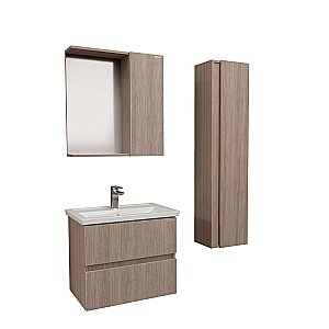 Зеркало со шкафом Grossman Юнит 70 2070112 кадена вуд в ванную от интернет-магазине сантехники Sanbest