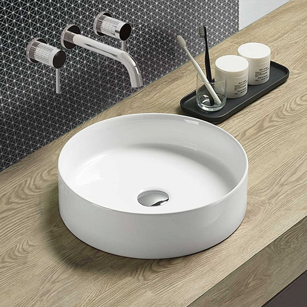 Раковина накладная Vincea 39 VBS-216 белая купить в интернет-магазине Sanbest