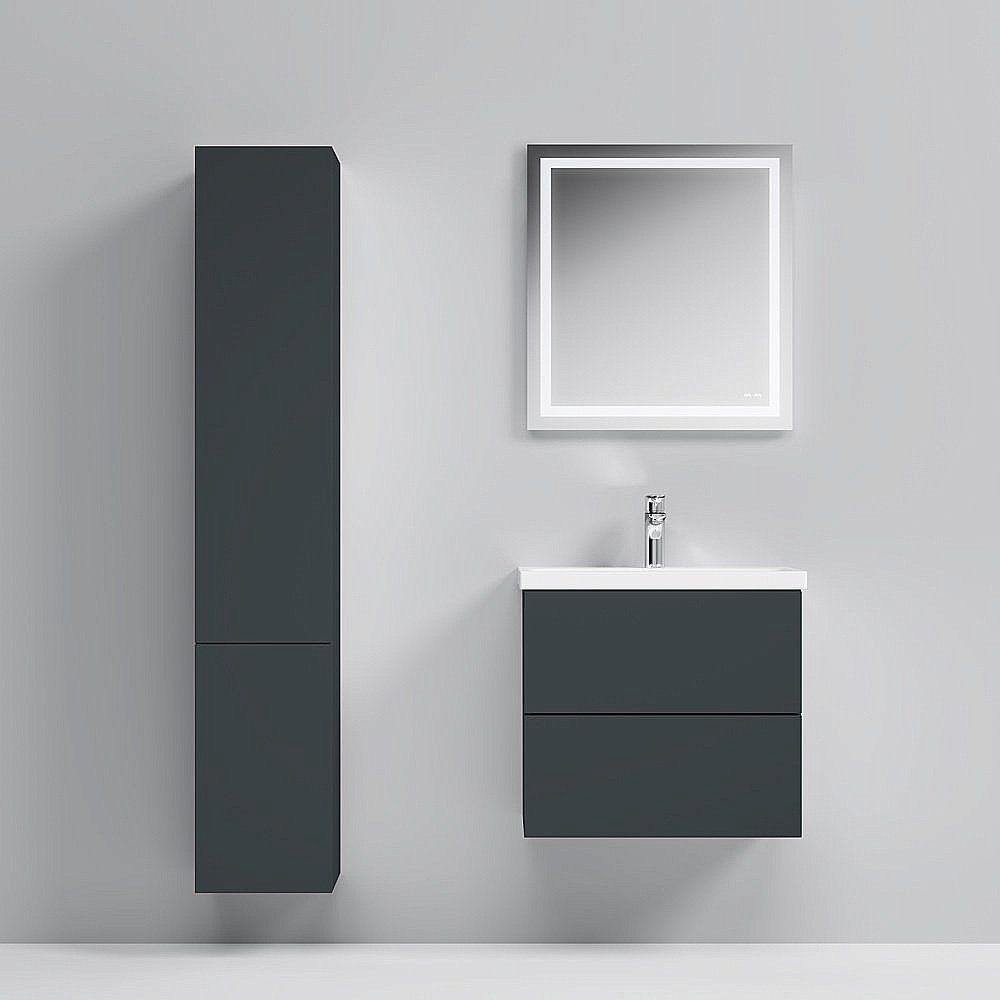 Тумба с раковиной AM.PM Gem 60 графит для ванной в интернет-магазине Sanbest