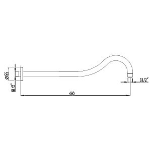 Держатель верхнего душа Lemark LM4887C купить в интернет-магазине сантехники Sanbest