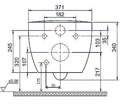 Унитаз Boheme Bianca 963-SET-2-W белый купить в интернет-магазине Sanbest