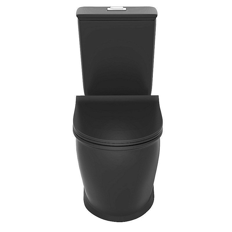 Унитаз Grossman Retro GR-4492BMS безободковый, с крышкой микролифт, черный матовый купить в интернет-магазине Sanbest