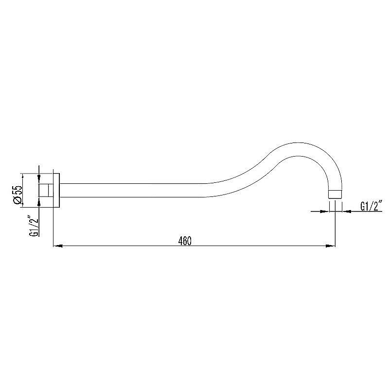 Держатель верхнего душа Lemark LM4887C купить в интернет-магазине сантехники Sanbest