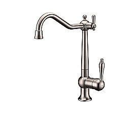 Смеситель для кухни Paulmark Retro Re213226-BS брашированная сталь купить в интернет-магазине сантехники Sanbest