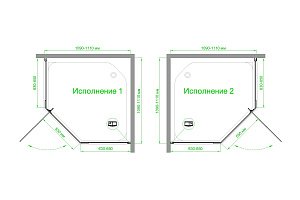 Душевой уголок Royal Bath TR RB110TR-C-BL 110х110 матовое стекло/профиль черный купить в интернет-магазине Sanbest