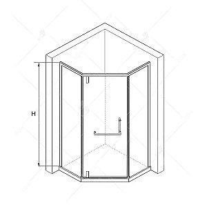 Душевой уголок RGW Hotel HO-084B 100x100 купить в интернет-магазине Sanbest